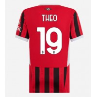 AC Milan Theo Hernandez #19 Fotballklær Hjemmedrakt Dame 2024-25 Kortermet